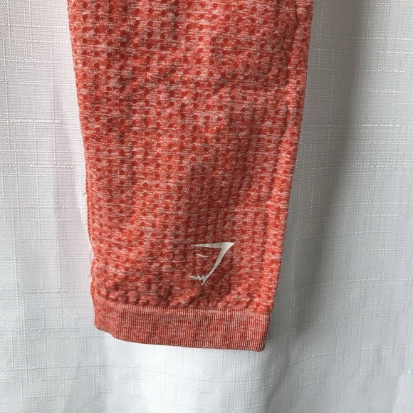 GymShark Leggings Women large Chili Red Marl Vital 2.0 Seamless - Picture 11 of 13